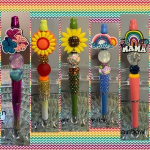 Vibrant Beaded Pen Collection